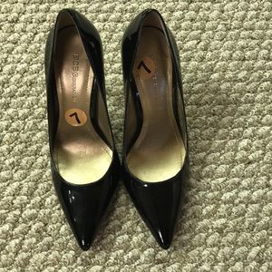 BCBG patent leather pumps